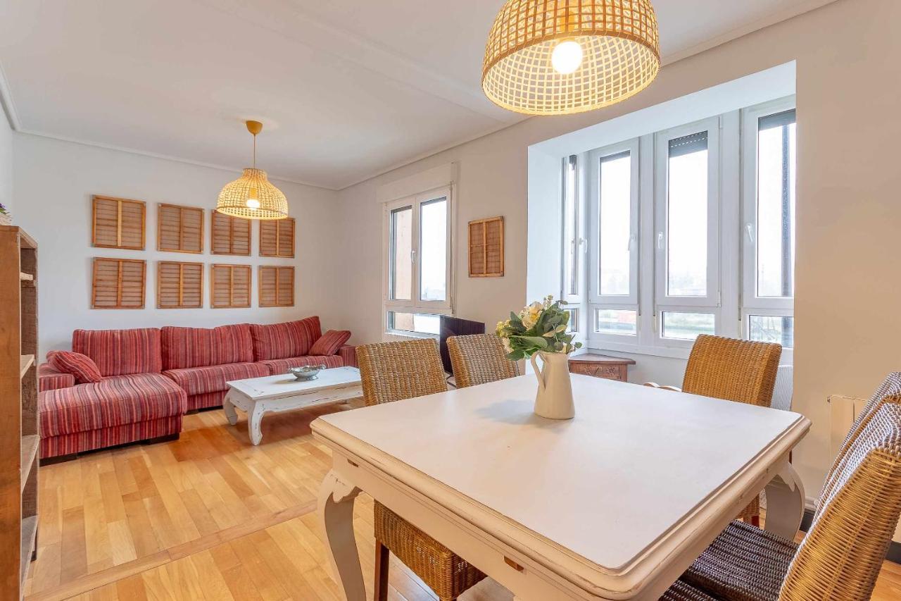 Apartamento Kuia Con Vistas Frontales A La Ria De Bilbao Cerca Del Metro Erandio Exterior foto